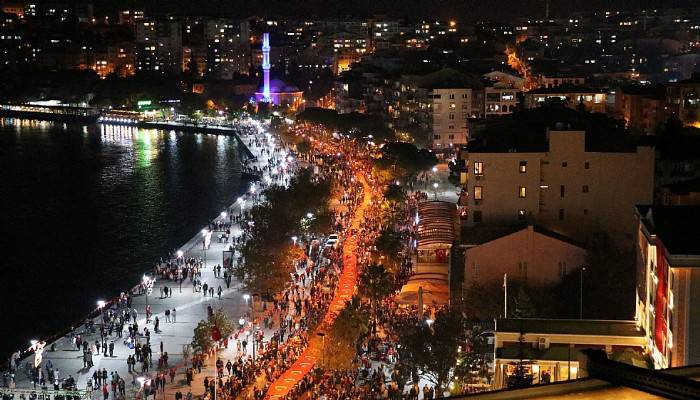 Çanakkale'de Cumhuriyet coşkusu (VİDEO)