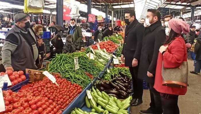 DEVA Partisi’nden pazar esnafına ziyaret