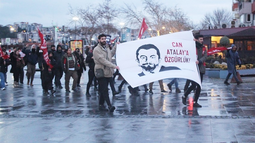Çanakkale’de Can Atalay protestosu