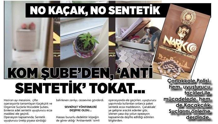 NO KAÇAK, NO SENTETİK KOM ŞUBE'DEN, 'ANTİ SENTETİK' TOKAT... 