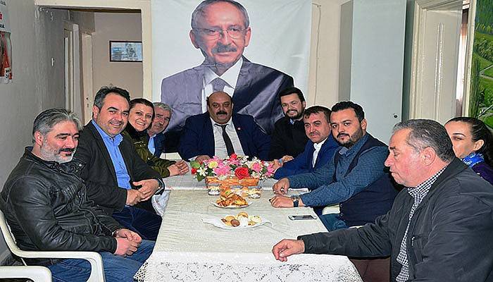 Lapseki’de AK Parti’den CHP’ye ziyaret (VİDEO)