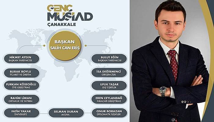 Genç MÜSİAD İl Başkanlığı görevini Salih Can Eriş devraldı