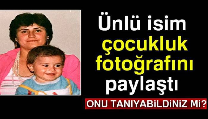  Ünlü komedyen İbrahim Büyükak, çocukluk fotoğrafını paylaştı