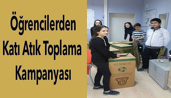  Öğrencilerden katı atık toplama kampanyası