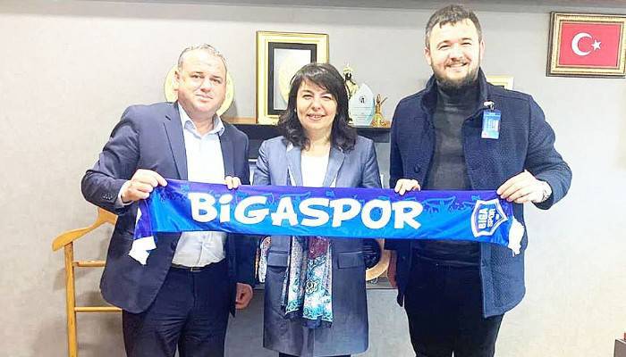 BİGASPOR KULÜP BAŞKANINDAN MİLLETVEKİLİNE ZİYARET