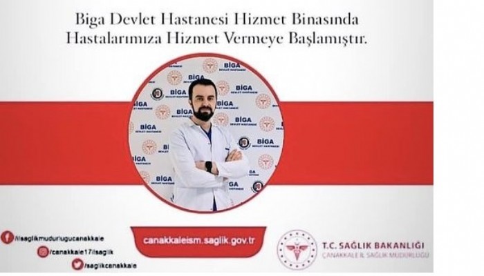 BİGA DEVLET HASTANESİ KADROSUNU GÜÇLENDİRMEYE DEVAM EDİYOR