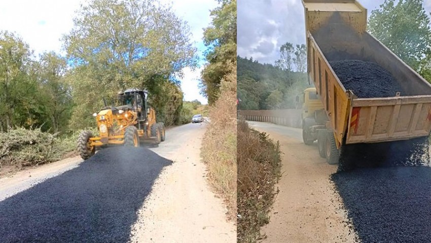 Biga’nın köy yolları yenilendi