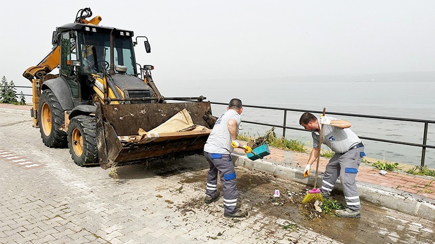 Güzelyalı'da genel temizlik çalışması gerçekleştirildi