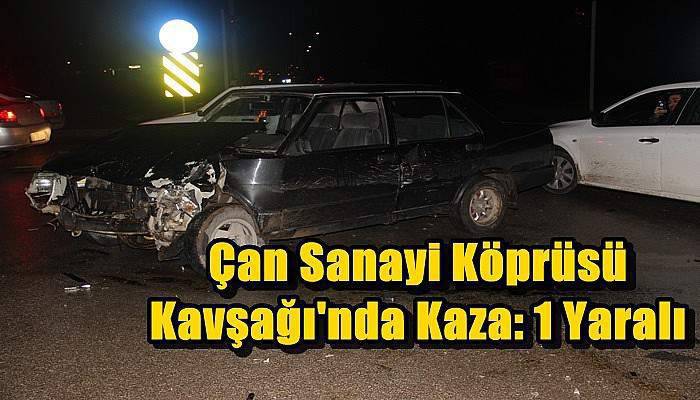  Çan Sanayi Köprüsü Kavşağı'nda Kaza: 1 Yaralı