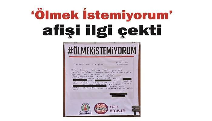 Ölmek İstemiyorum’ afişi ilgi çekti