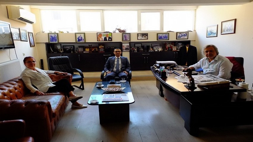 Balıkesir BİK Müdürü Halil İbrahim Parlak, Boğaz Medya'yı ziyarette bulundu