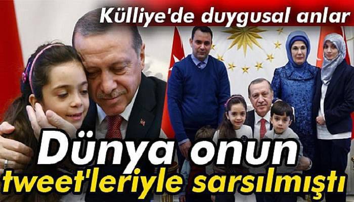 Erdoğan, 7 yaşındaki Suriyeli Bana'yı kabul etti