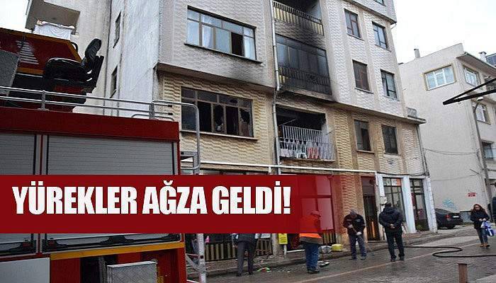 Binada yangın çıktı! 