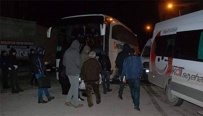  Freni boşalan otobüste yolcular ölümden döndü
