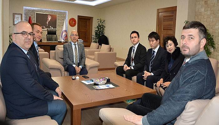 Japonya Meikai Üniversitesi’nden ÇOMÜ Rektörü Prof. Dr. Sedat Murat’a Ziyaret