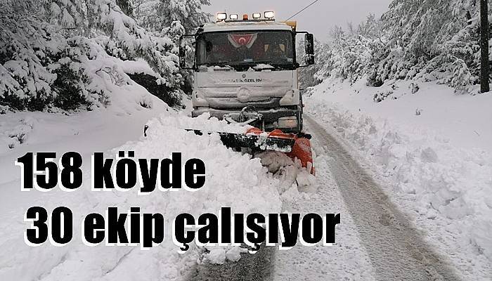 158 köyde 30 ekip çalışıyor