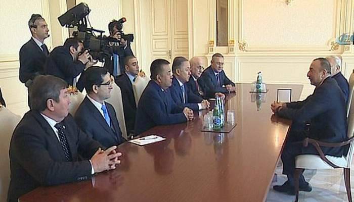 Aliyev, TBMM Başkanı Kahraman'ı kabul etti