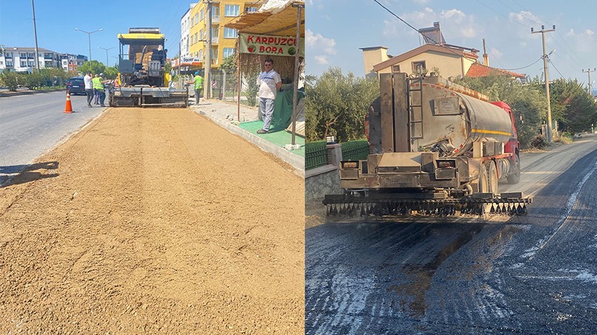 Küçükkuyu’da Yol ve Üst Yapı Çalışmaları Devam Ediyor