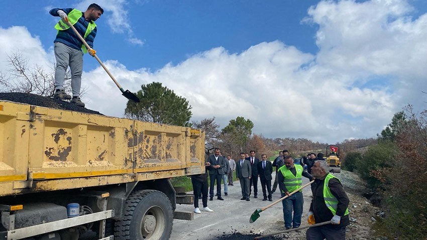 Yeni sezonun ilk asfaltı döküldü