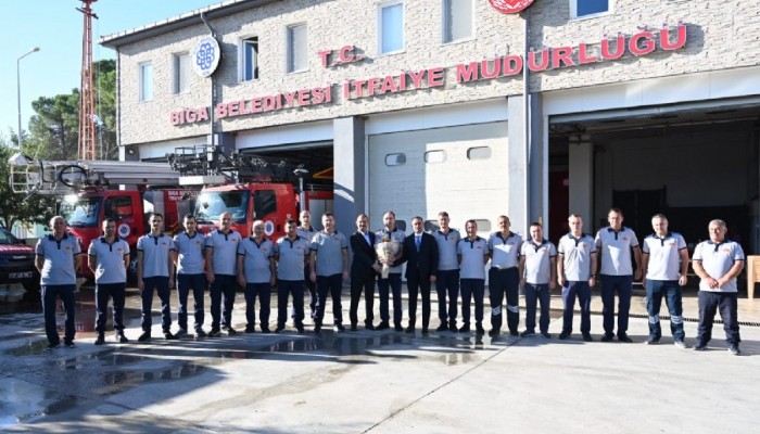 Kaymakam Dolu ve Başkan Erdoğan’dan İtfaiyeye Anlamlı Ziyaret