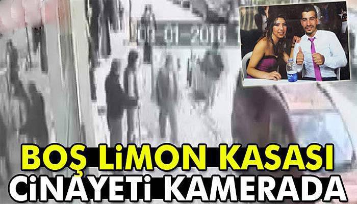 Boş limon kasası cinayeti kamerada