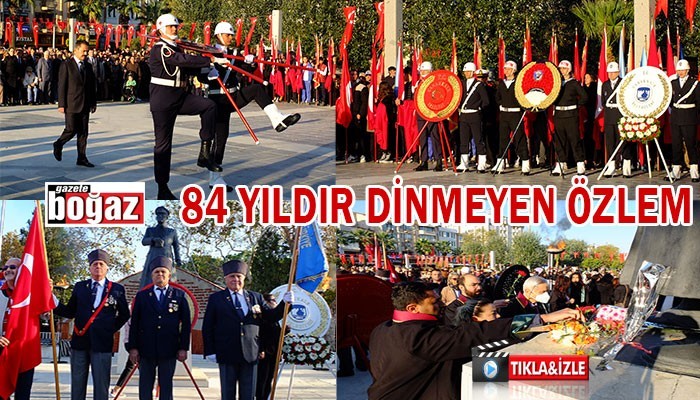 84 yıldır hiç dinmeyen özlem! Büyük Önder Atatürk Çanakkale'de Anıldı (VİDEO)