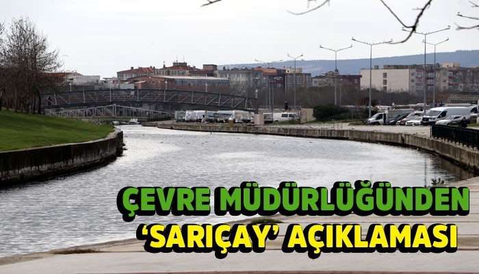 İl Çevre Müdüründen ‘Sarıçay’ Açıklaması!