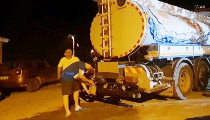 Gökçeada’da su çilesi