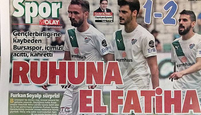  Bursa yerel basınının Bursaspor öfkesi