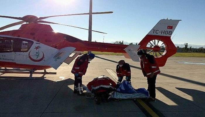 12 yaşındaki çocuk için ambulans helikopterler seferler oldu