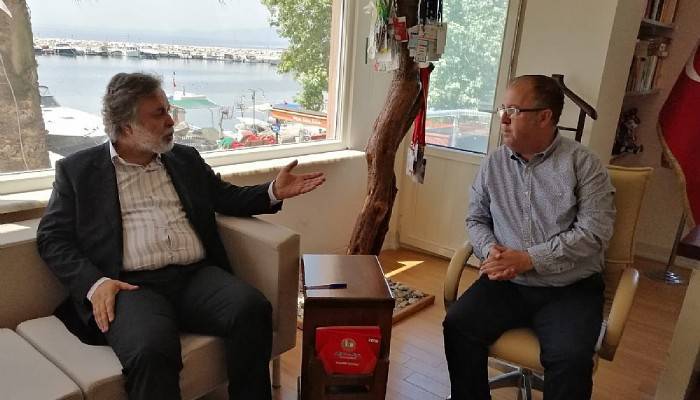 BOĞAZ MEDYA YÖNETİM KURULU BAŞKANI  İSMET AKINCI’DAN BAŞKAN BALKAN’A ZİYARET