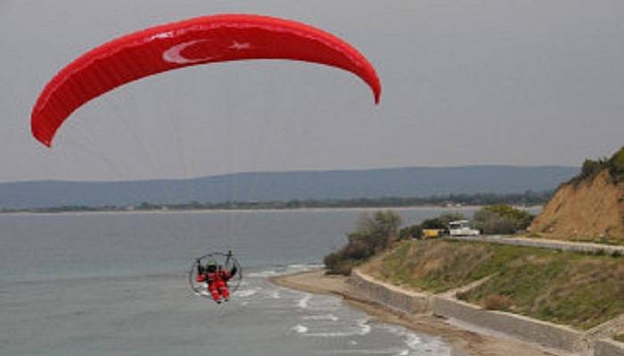 Paramotorcudan Özel Çanakkale Uçuşu