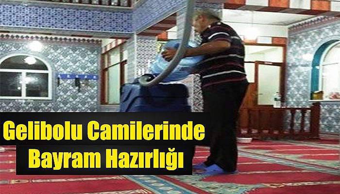 Gelibolu camilerinde bayram hazırlığı