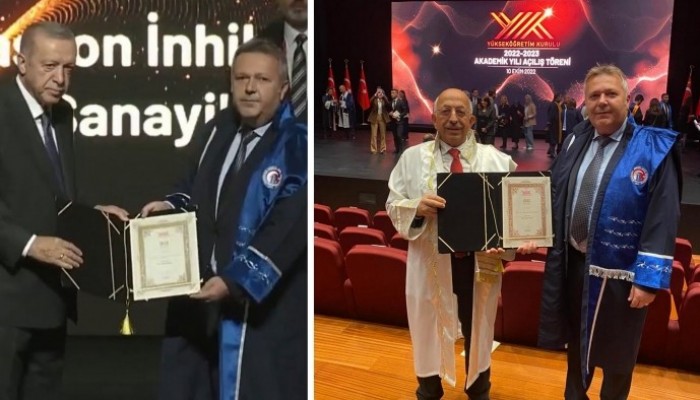 Cumhurbaşkanı Erdoğan’dan, ÇOMÜ’lü Akademisyene “Üstün Başarı Ödülü”