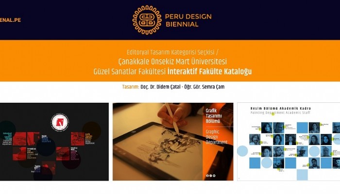 11 ÇOMÜ Öğrencisinin Tasarımı Peru Uluslararası Tasarım Bienaline Seçildi