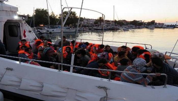 Çanakkale'de 41 kaçak göçmen yakalandı (VİDEO)