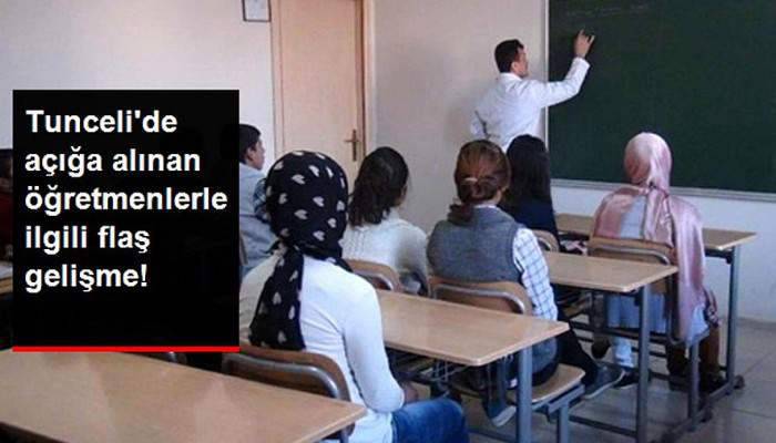 Tunceli'de Terör Soruşturmasından Açığa Alınan Öğretmen ve Memurlara Göreve İade