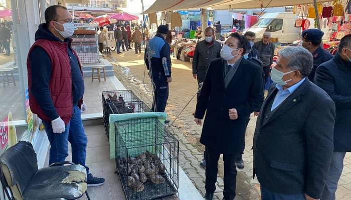 Kaymakam Göktaş’tan korona virüs denetimi