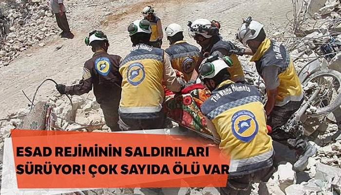 Esad rejiminin ve Rus uçaklarının İdlib'e saldırıları devam ediyor: 16 ölü