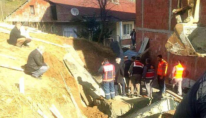 Çöken duvarın altında kalan işçi hayatını kaybetti