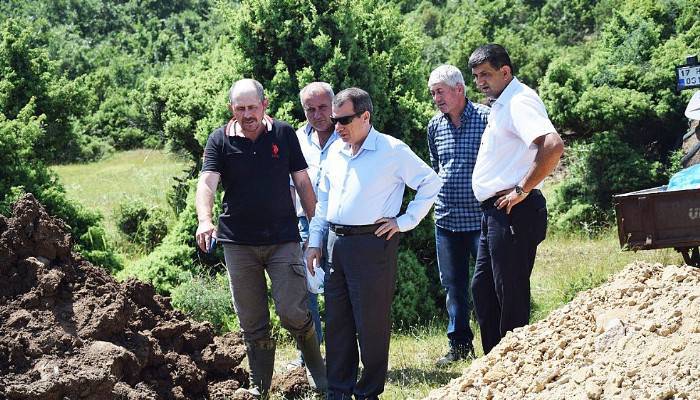 Kaymakam Gürdal Yıldırım Düşen Köyde İncelemelerde Bulundu