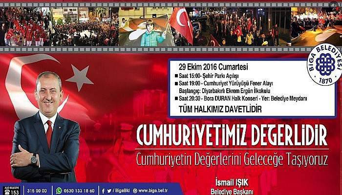 Biga'da Cumhuriyet Bayramı Etkinlikleri