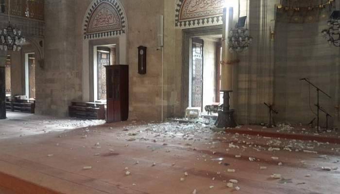 Bombalı saldırı sonrası Şehzade Camii bu hale geldi