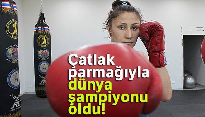 Çatlak parmağıyla dünya şampiyonu oldu