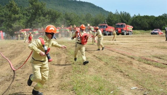 Gelibolu Tarihi Yarımadada Orman Yangınlarıyla Mücadele Tatbikatı Yapıldı