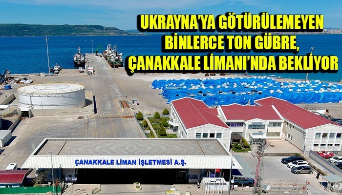 Savaş nedeniyle Ukrayna’ya götürülemeyince Çanakkale Limanı’na indirildi