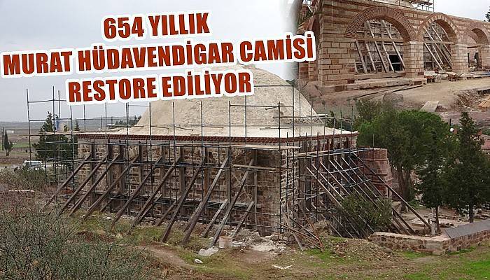 654 yıllık Murat Hüdavendigar Camisi restore ediliyor (VİDEO)