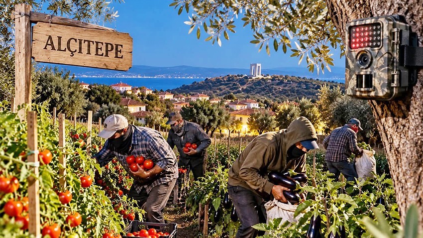 Alçıtepe’de Ürün Hırsızlığına Karşı Fotokapanlı Önlem