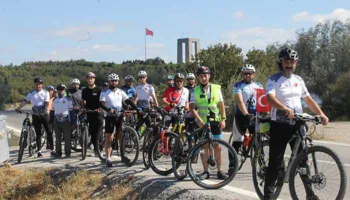 Ahmet Alp’e destek için pedal çevirdiler