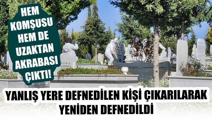 Çanakkale’de yanlış yere defnedilen kişi çıkarılarak aile mezarlığına defnedildi (VİDEO)